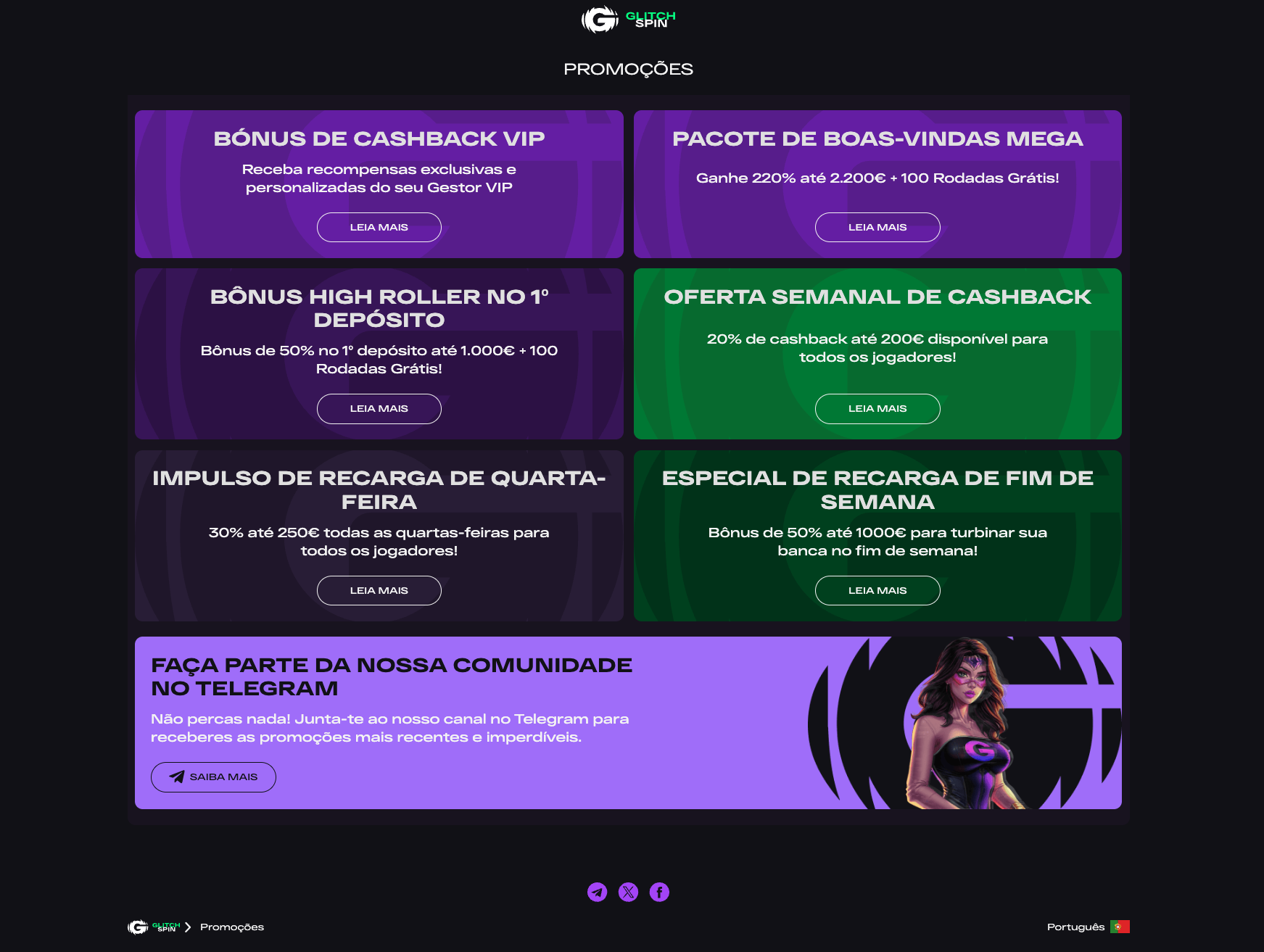 GlitchSpin Casino Bónus