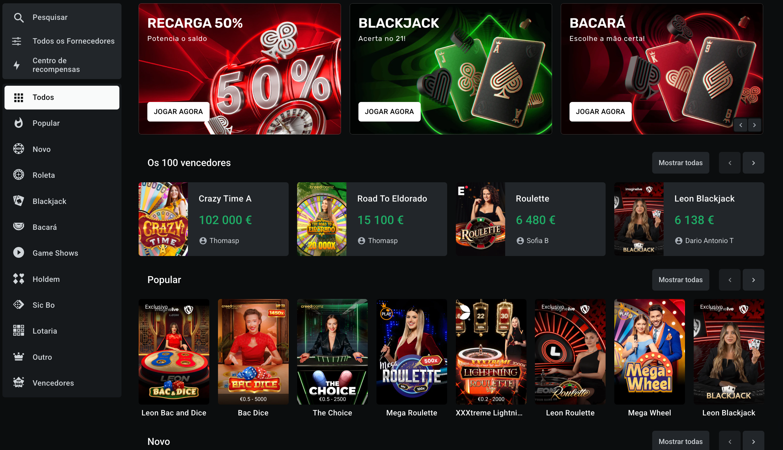 Leon Casino casino ao vivo