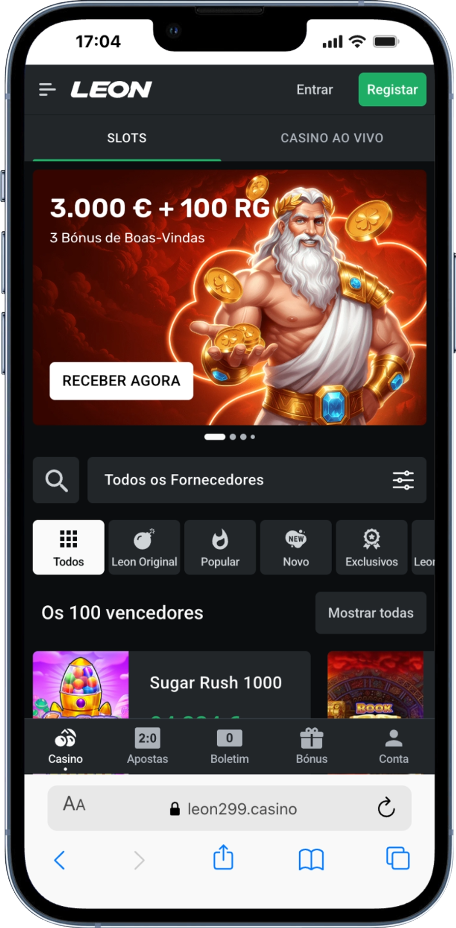 Leon Casino mobile