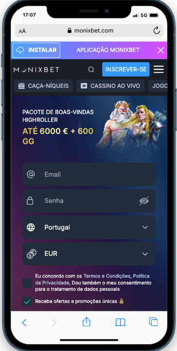 MonixBet mobile