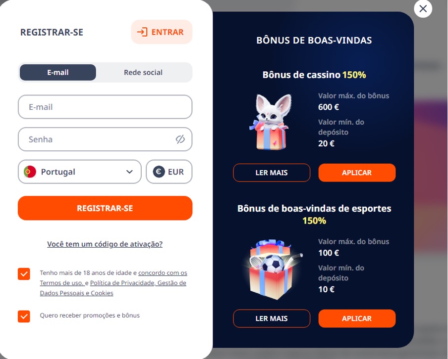 Registo no Monro Casino Online Monro Casino Online registo