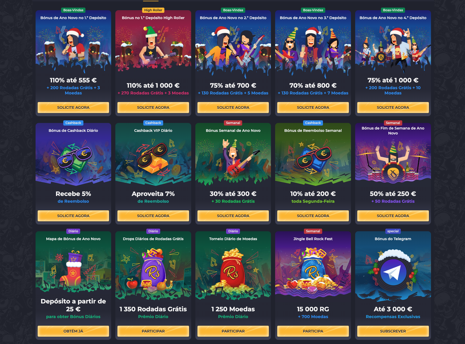 Rolling Slots Casino Bónus