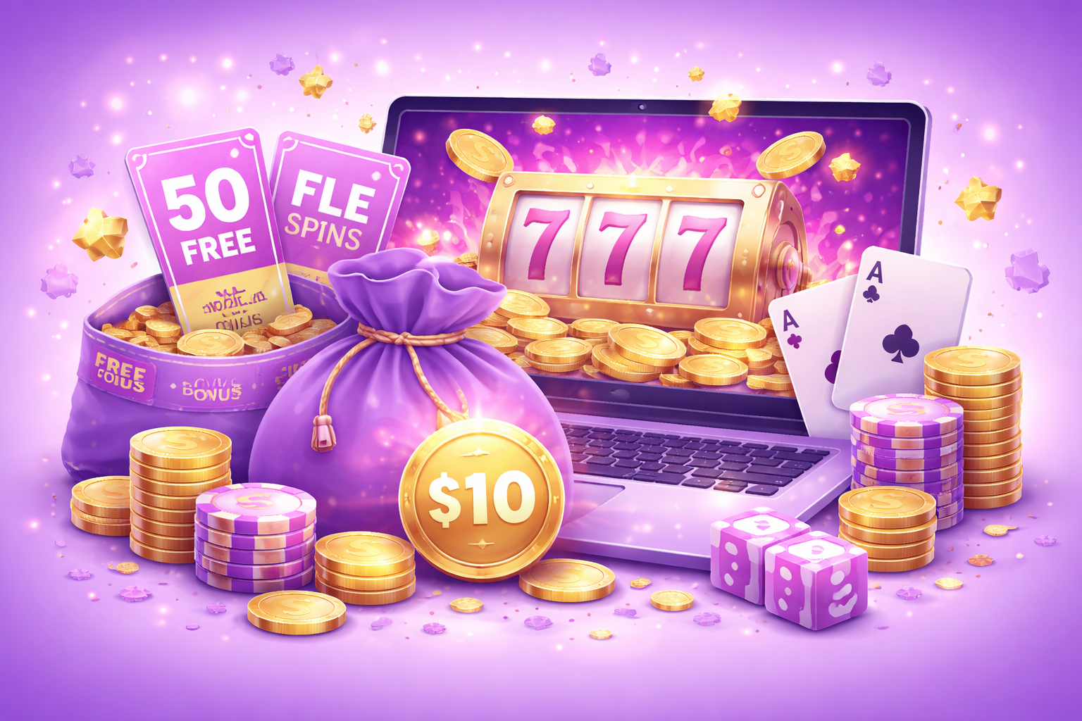 Tipos de bónus sem depósito nos casinos