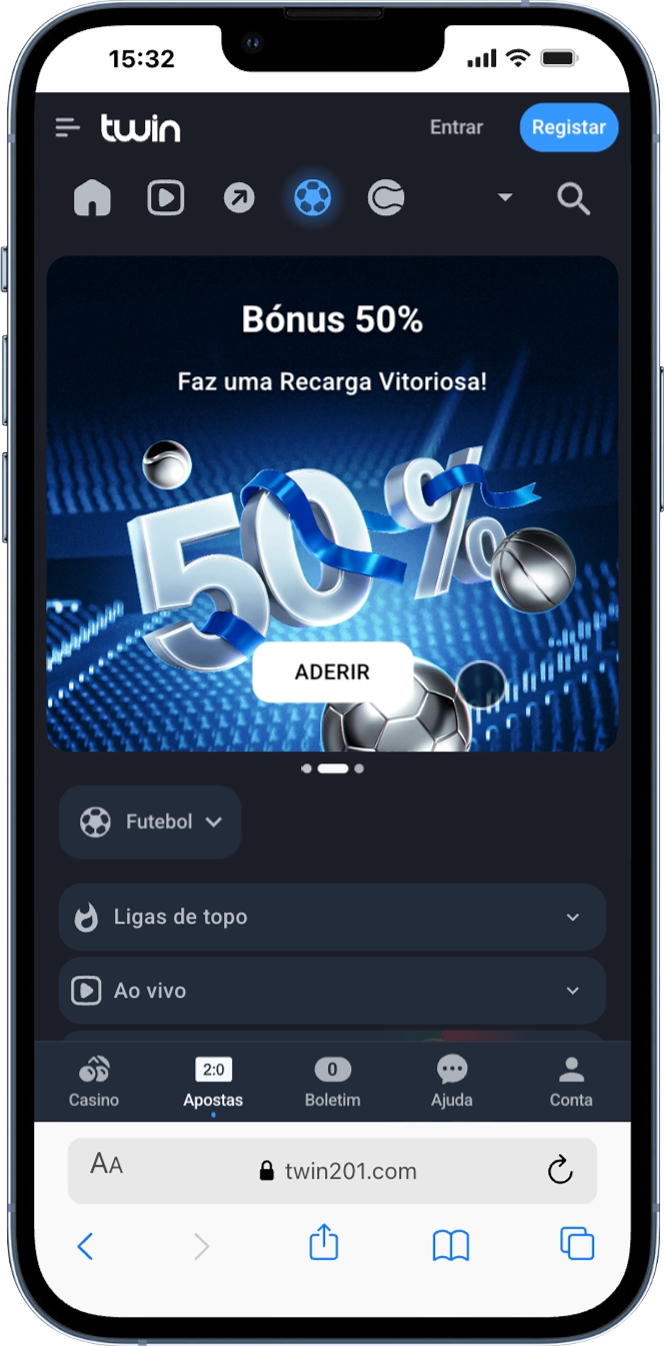 Apostas desportivas Twin Casino Portugal