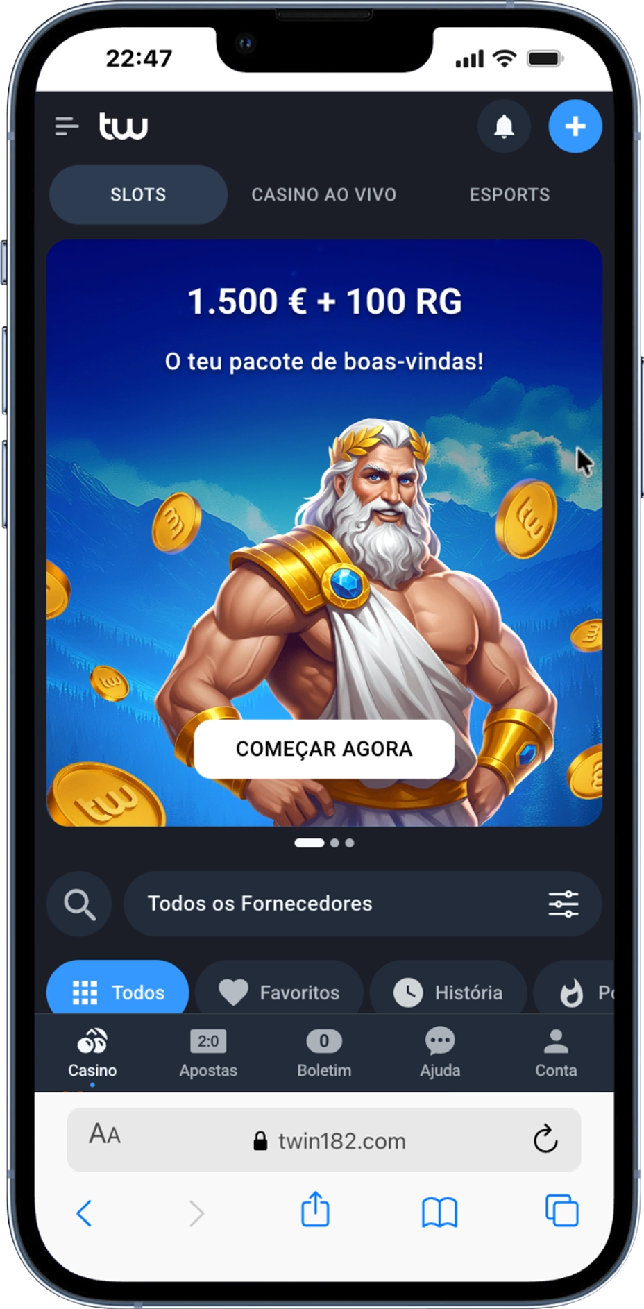 twin casino login móvel