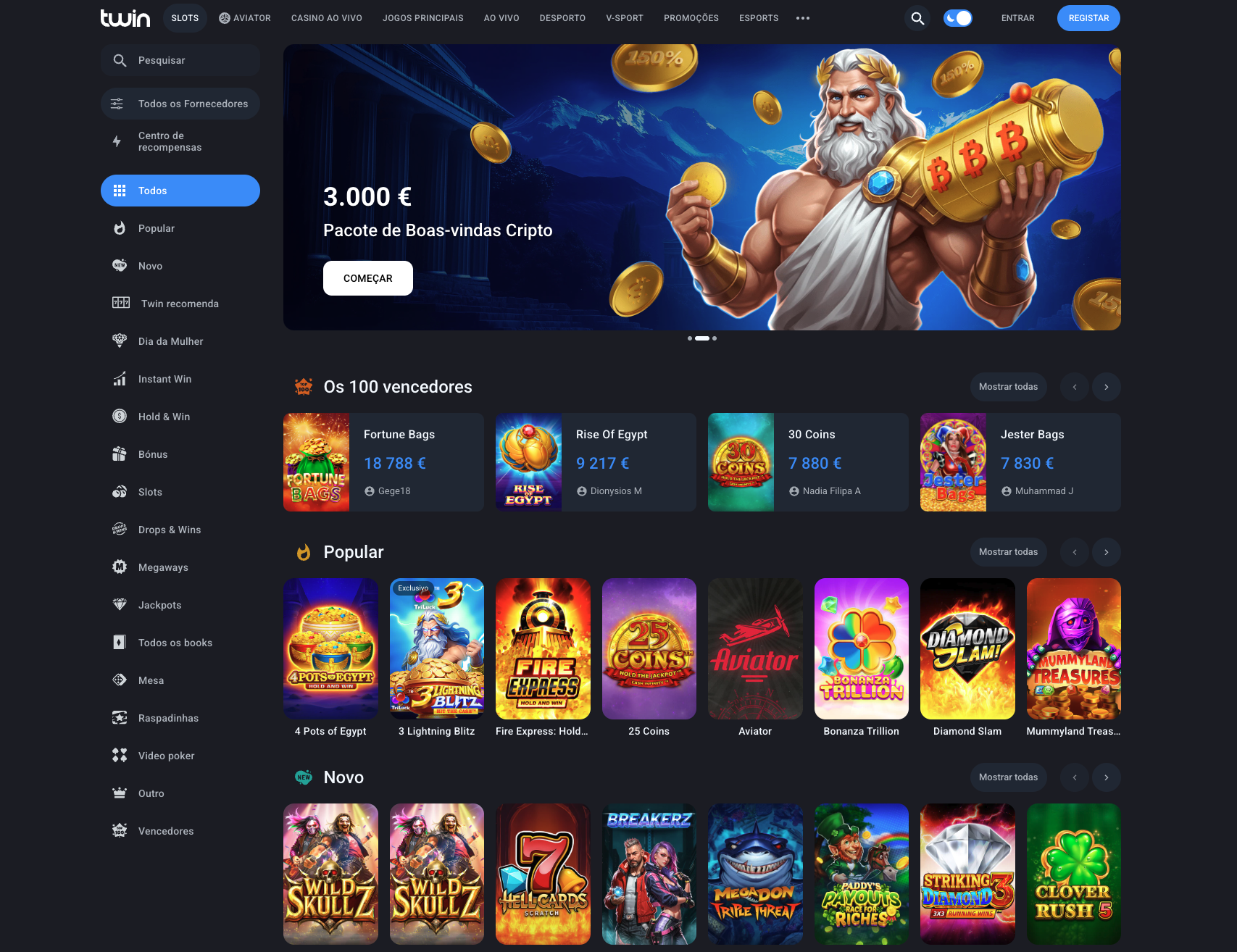 Site oficial Twin Casino Portugal