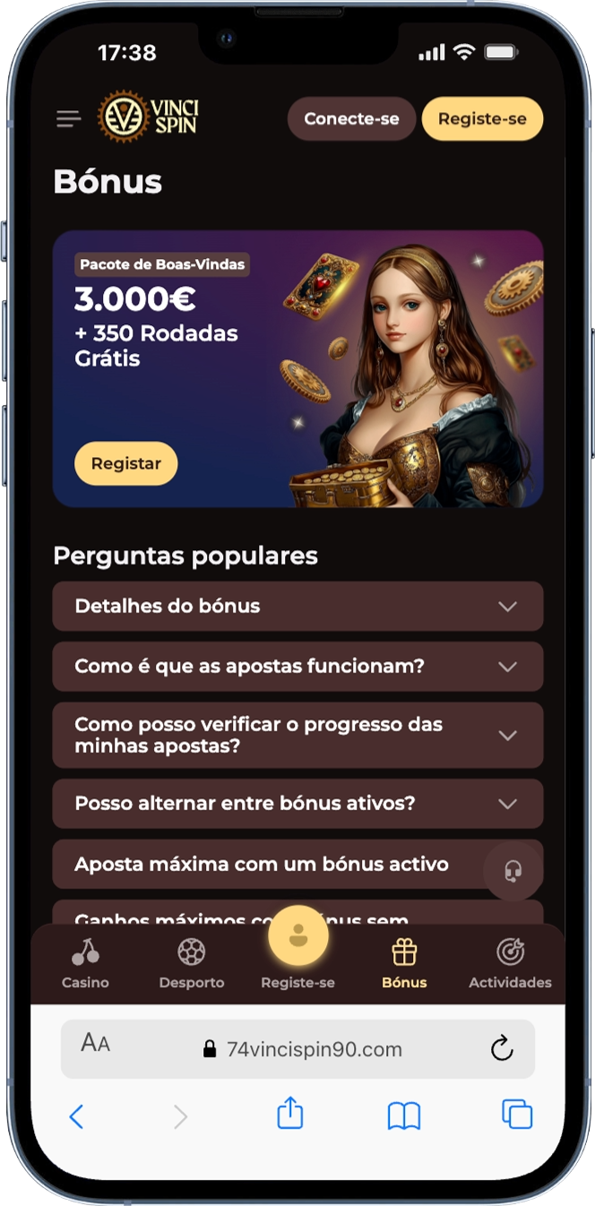 VinciSpin Casino Bónus