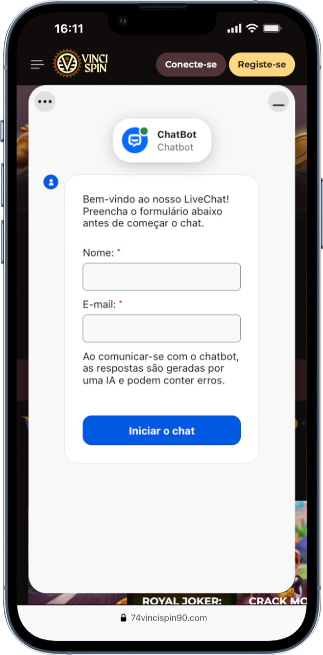 VinciSpin Casino support