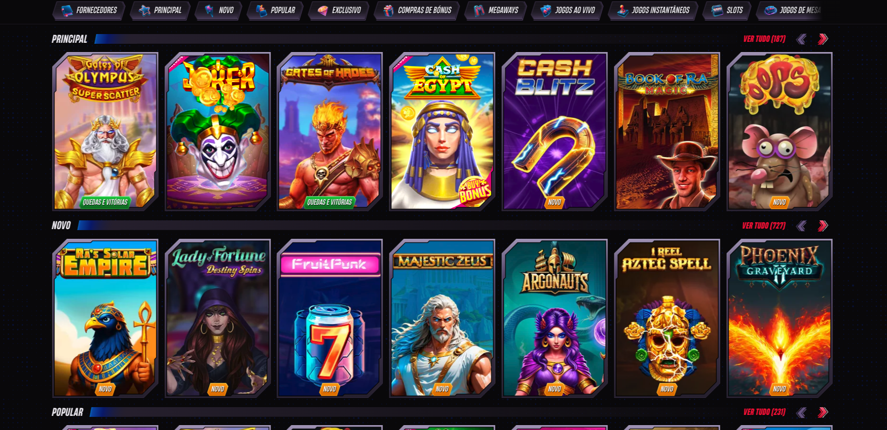 WinRolla Casino Jogos