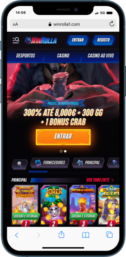 WinRolla Casino mobile