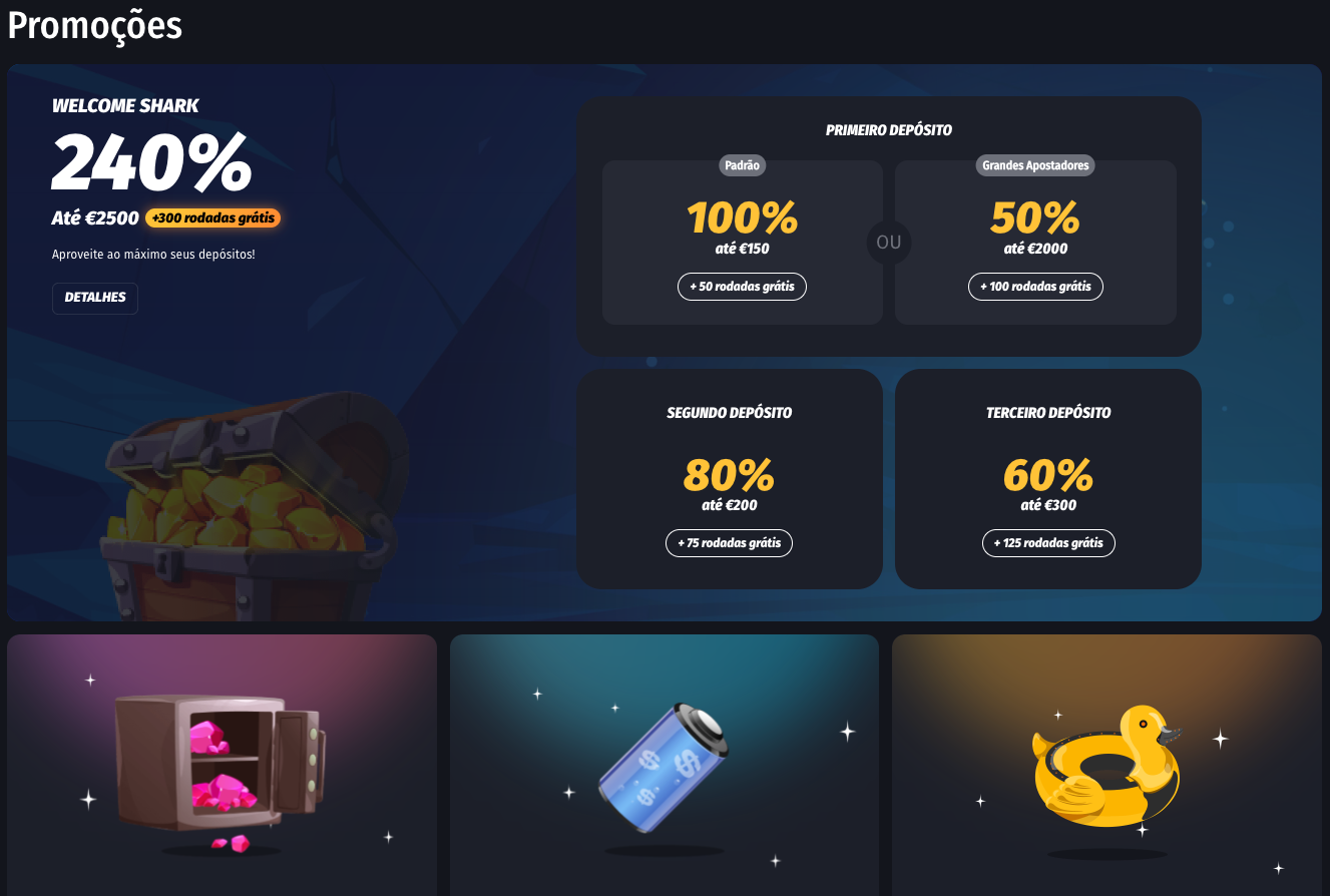 WinShark Casino Bónus