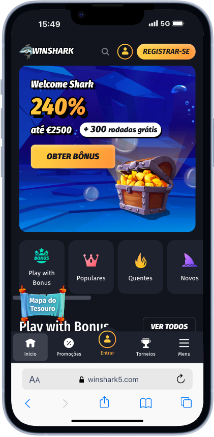 WinShark Casino mobile