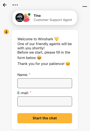 WinShark Casino support